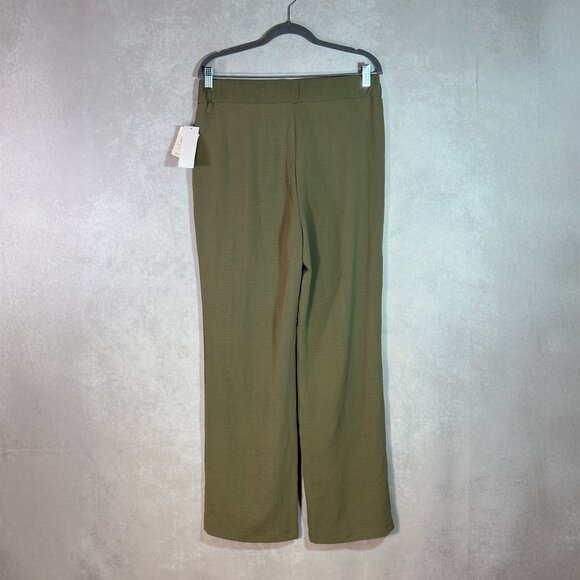 Retrology Womens Air Wash Comfort Pant Elastic Drawstring Waist Olive Green Sz L - Picture 3 of 8